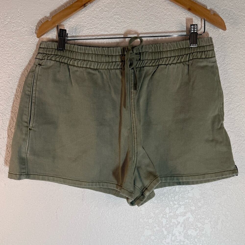 NWT One Teaspoon Army Green Pull On Denim Shorts Pockets Small Casual Boho